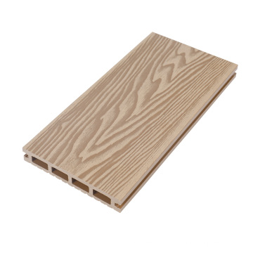 Environmental Protection Embossed Stable Capped WPC Board Composite Decking